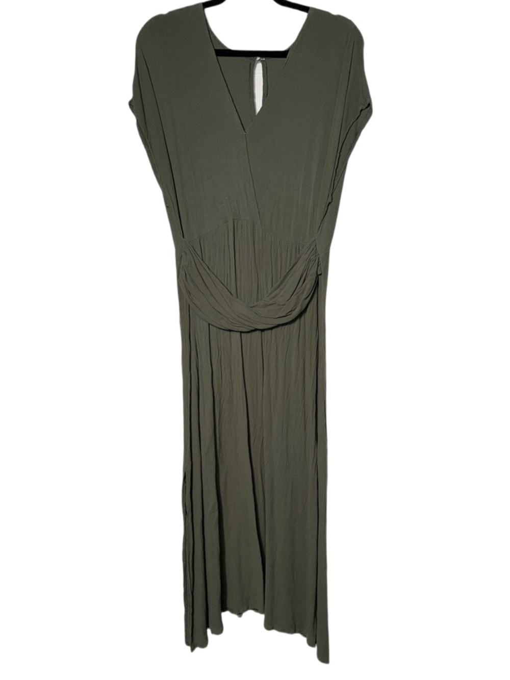 SHEIN Olive Green V-Neck Maxi Dress Sz 1X